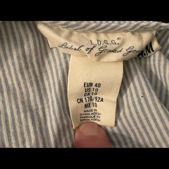 H&M - Label of Graded Goods Striped Blouse (size 10) - Picture 7 of 8